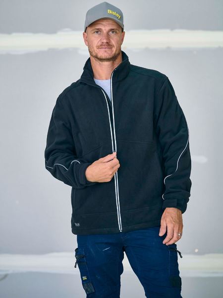 ON SALE - Bisley Bonded Micro Fleece Jacket With Liquid Repellent Finish SAVE $$