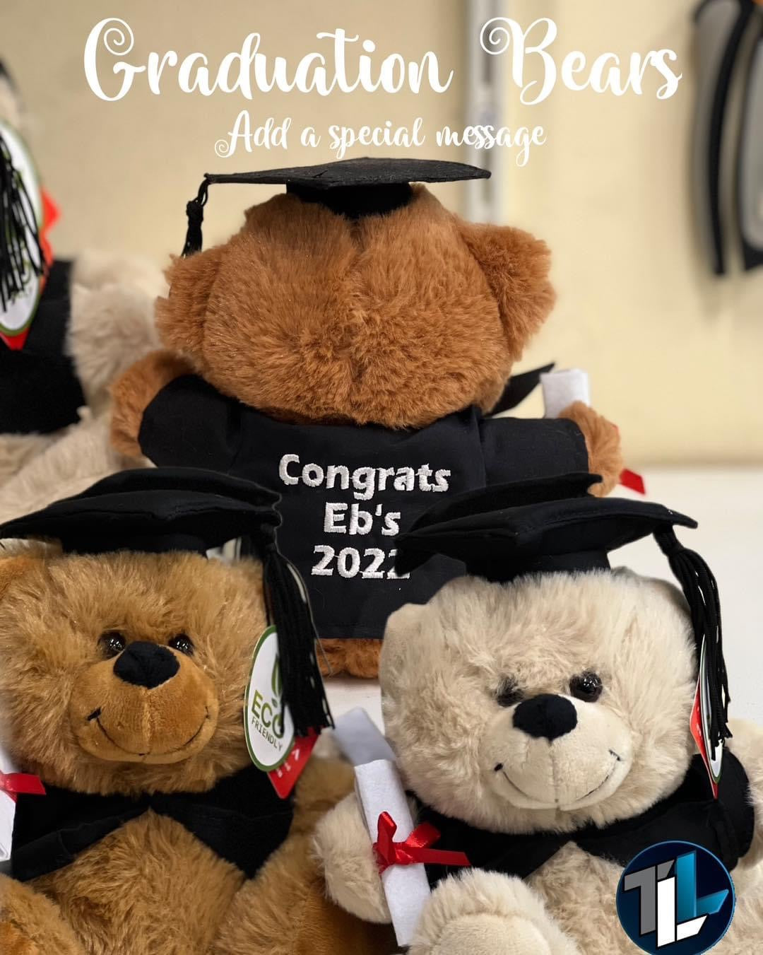 Graduation Bear with Personalised Embroidery on cape