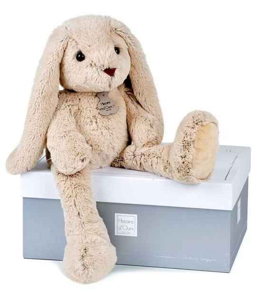 Personalised with embroidered name Easter Rabbit in gift box 50cm