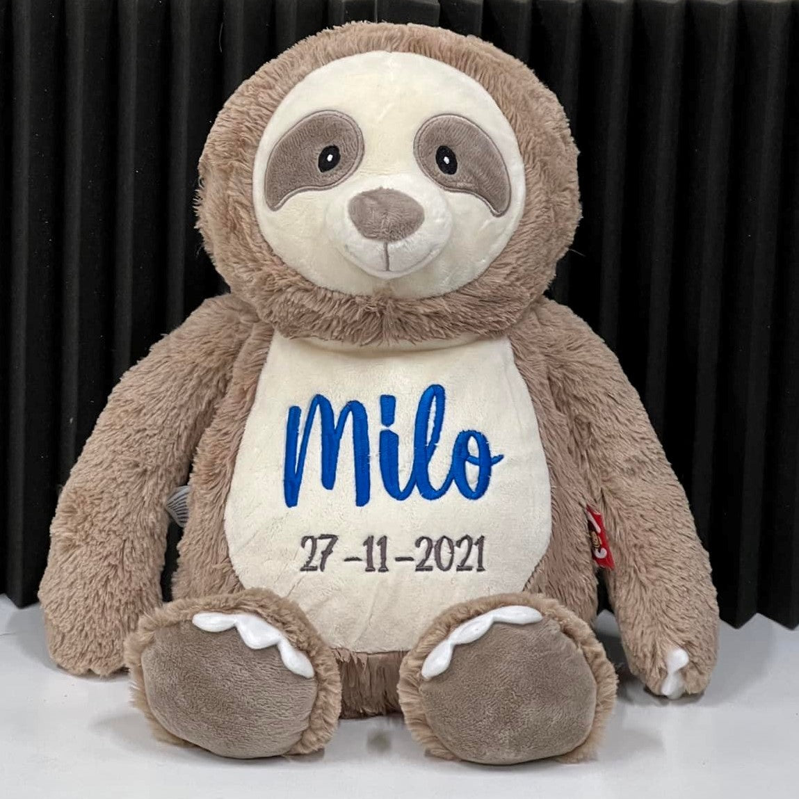 Sloth Cubby with personalised embroidery