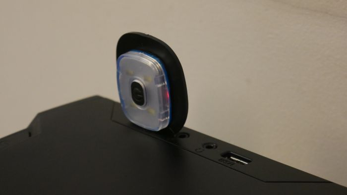 Black LED Beanie Light with USB Charging