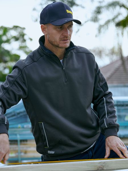 ON SALE - Bisley Work Fleece 1/4 Zip Pullover with Sherpa Lining SAVE $$