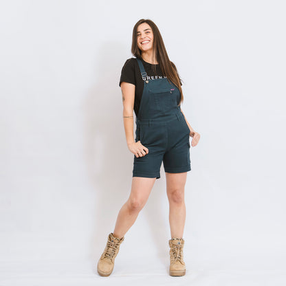 Green Hip Womens Shortalls