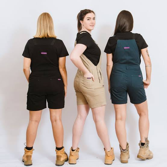 Green Hip Womens Shortalls