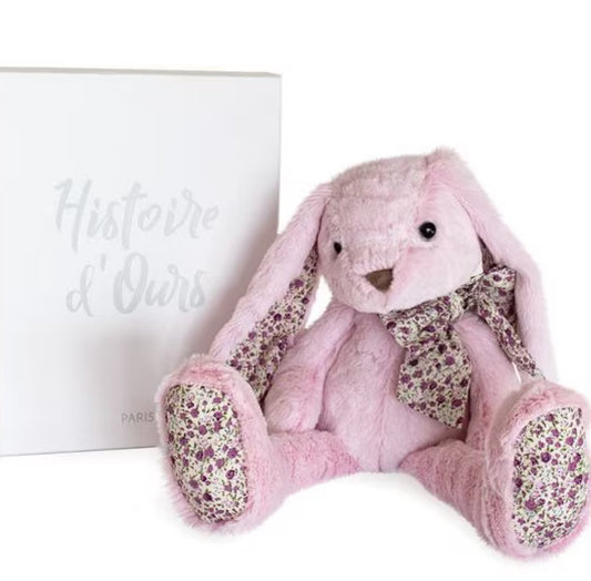 Plush Bunny in Gift Box and Embroidered name on ear