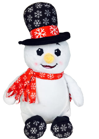 Christmas Snowman with personalised embroidery