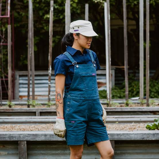 Green Hip Womens Shortalls