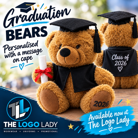Graduation Bear with Personalised Embroidery on cape