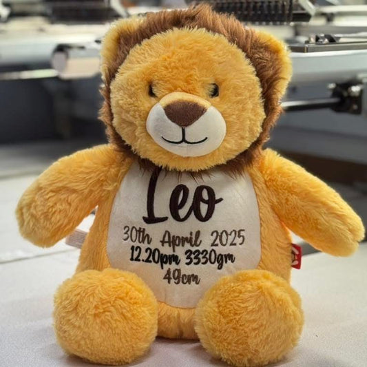 Lion Cubby with personalised embroidery