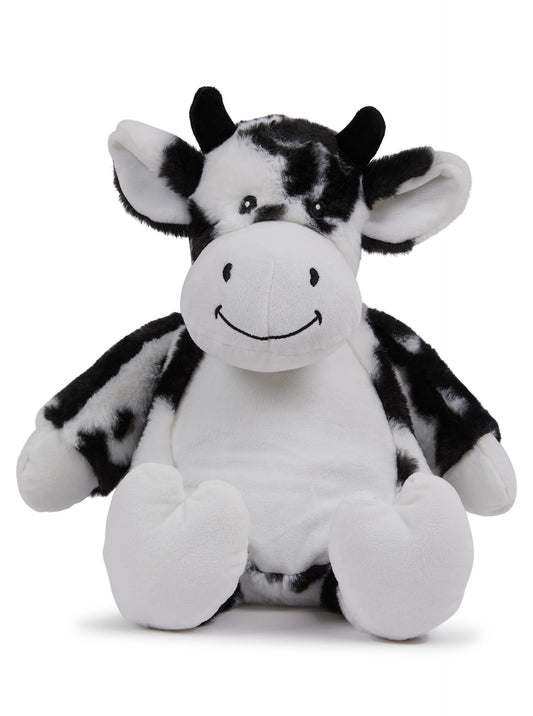 Zippies Black & White Cow with embroidery