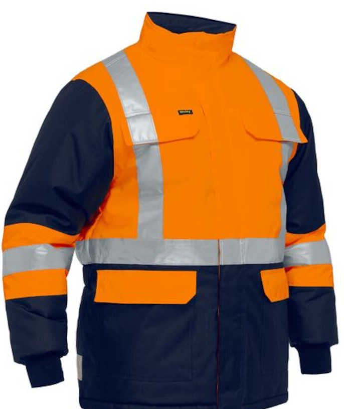 ON SALE - Bisley two tone Hi Viz Jacket - FREEZER RATING