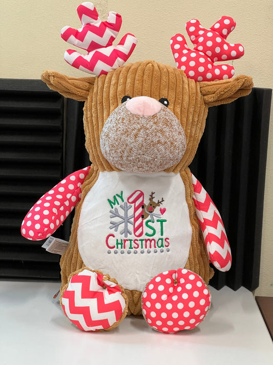 Christmas Snowman with personalised embroidery