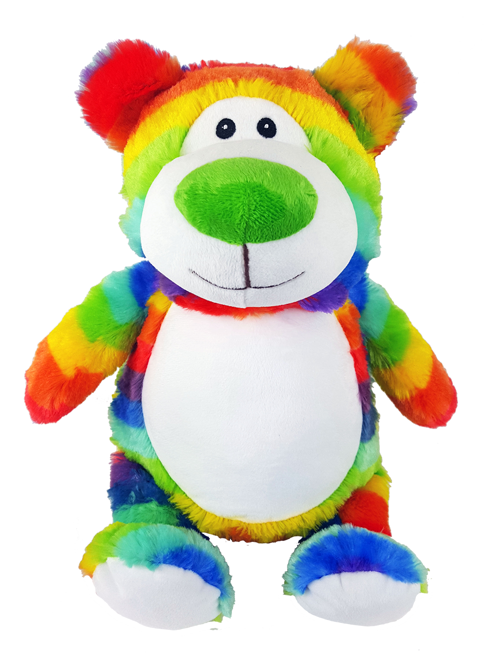 Rainbow Bear with personalised embroidery