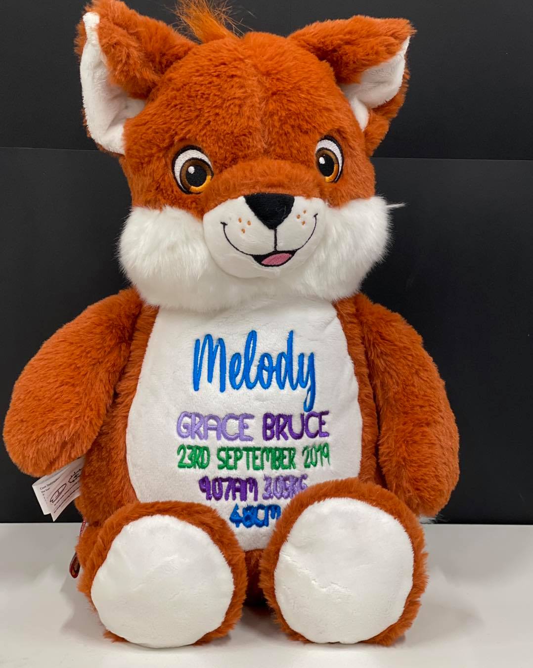 Signature Fox Cubby with personalised embroidery