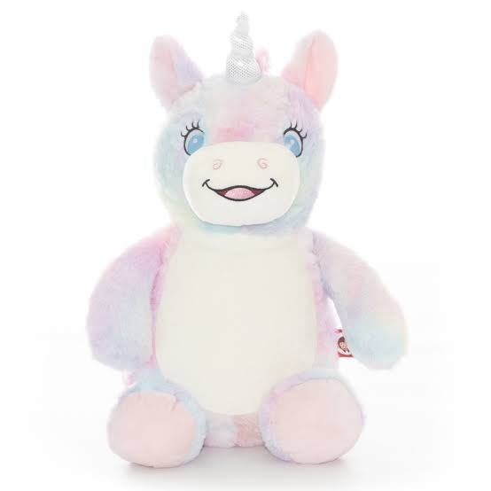 Pastel signature Unicorn Cubby with personalised embroidery