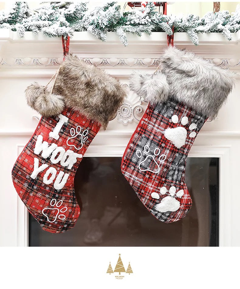 Pet Christmas Stocking with name