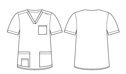 ON SALE Biz Care Unisex Scrub Top CST250US - XL