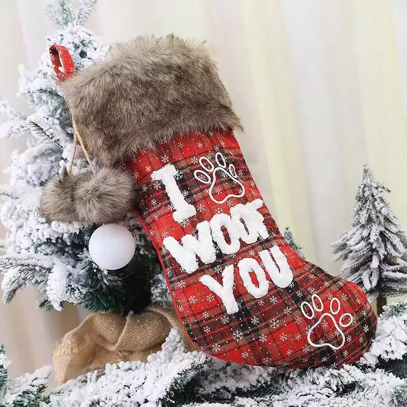 Pet Christmas Stocking with name