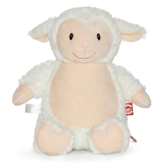 Fluffy Lamb Cubbie with personalised embroidery