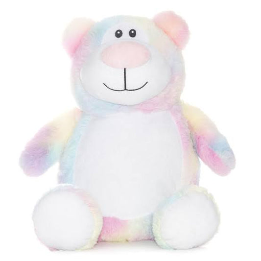 Pastel signature Bear Cubby with personalised embroidery