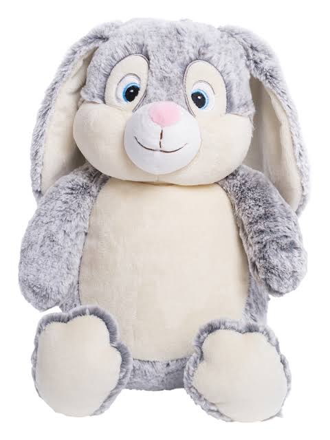 Bunny Grey Cubby with personalised embroidery